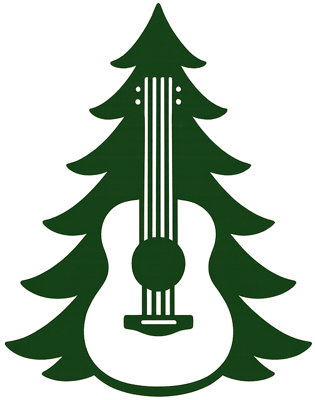 Pine Music Logo. The first one. I'm sure it will change/evolve in the future. But for now, this is it.